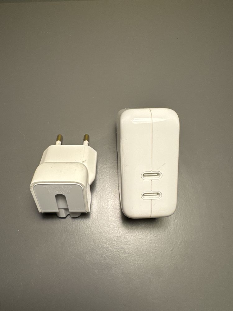 Oryginalny Zasilacz Apple USB‑C o mocy 35 W, plus oryginalny Przewód