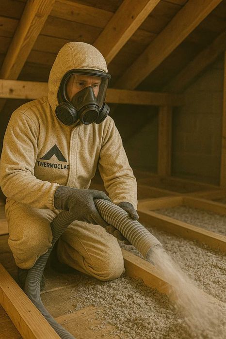 Ocieplanie pianką PUR oraz wdmuchiwanie wełny i celulozy