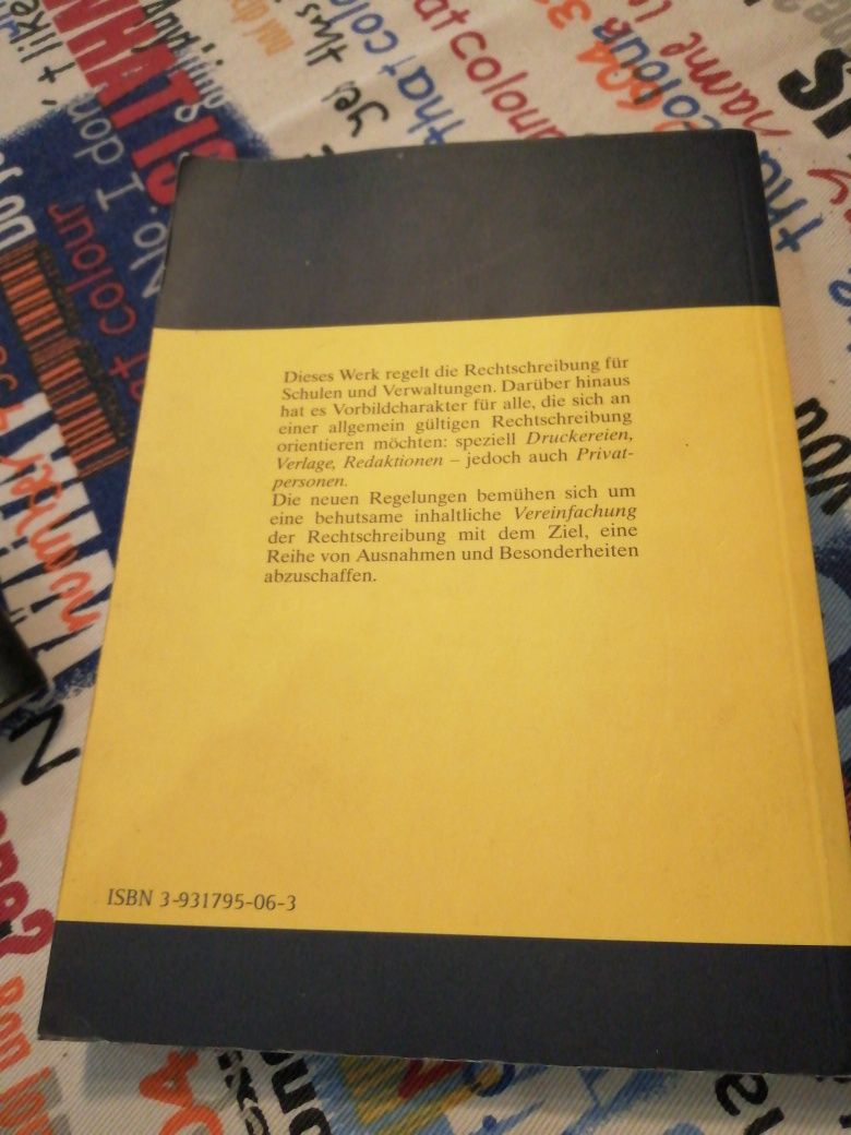 Livro alemão ortografia e regras "Regeln und Wörterverzeichnis"