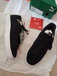 Zamszowe buty puma 37,5 wkładka 24 cm podeszwa ok 2,5 cm skóra natural