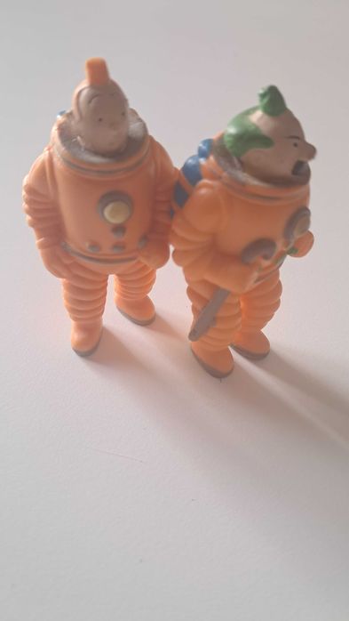 Figuras Tintin & Dupont – Cosmonautas – BD « Aterragem na Lua »