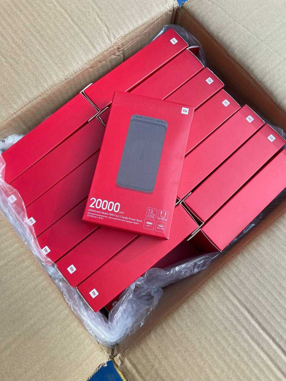 СУПЕР ЦІНА!!! Павербанк Xiaomi Redmi 20000 mAh 2xUSB QC 3.0 18W  Black