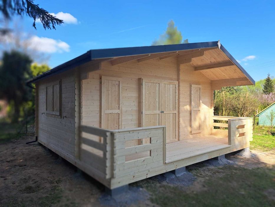 Drewniane Historie-Drewniany domek Relax 33m2 / Dostępny od ręki !