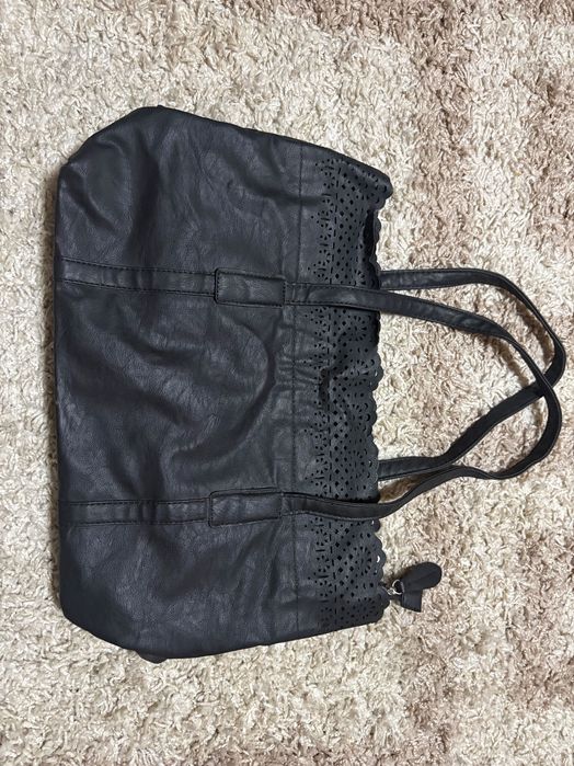 Сумка жіноча чорно-червона