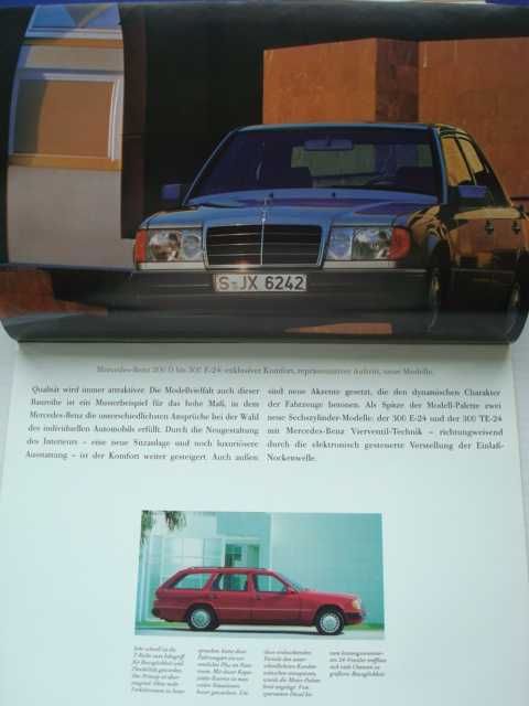 Mercedes W201 W124 prospekt katalog folder MERCEDES W126 R129 rok 1989