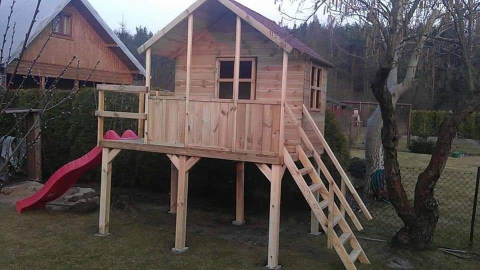 Drewniany domek dla dzieci  MICHAŚ