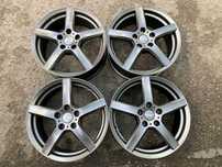 4x felgi aluminiowe DEZENT TY graphite 17"x7" rozstaw 5x114,3 ET