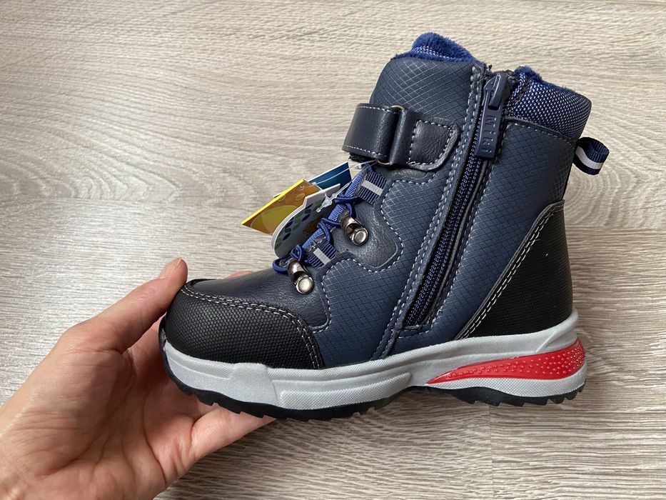 Ciepłe modne kozaki dla chłopca Rozmiary 27,28