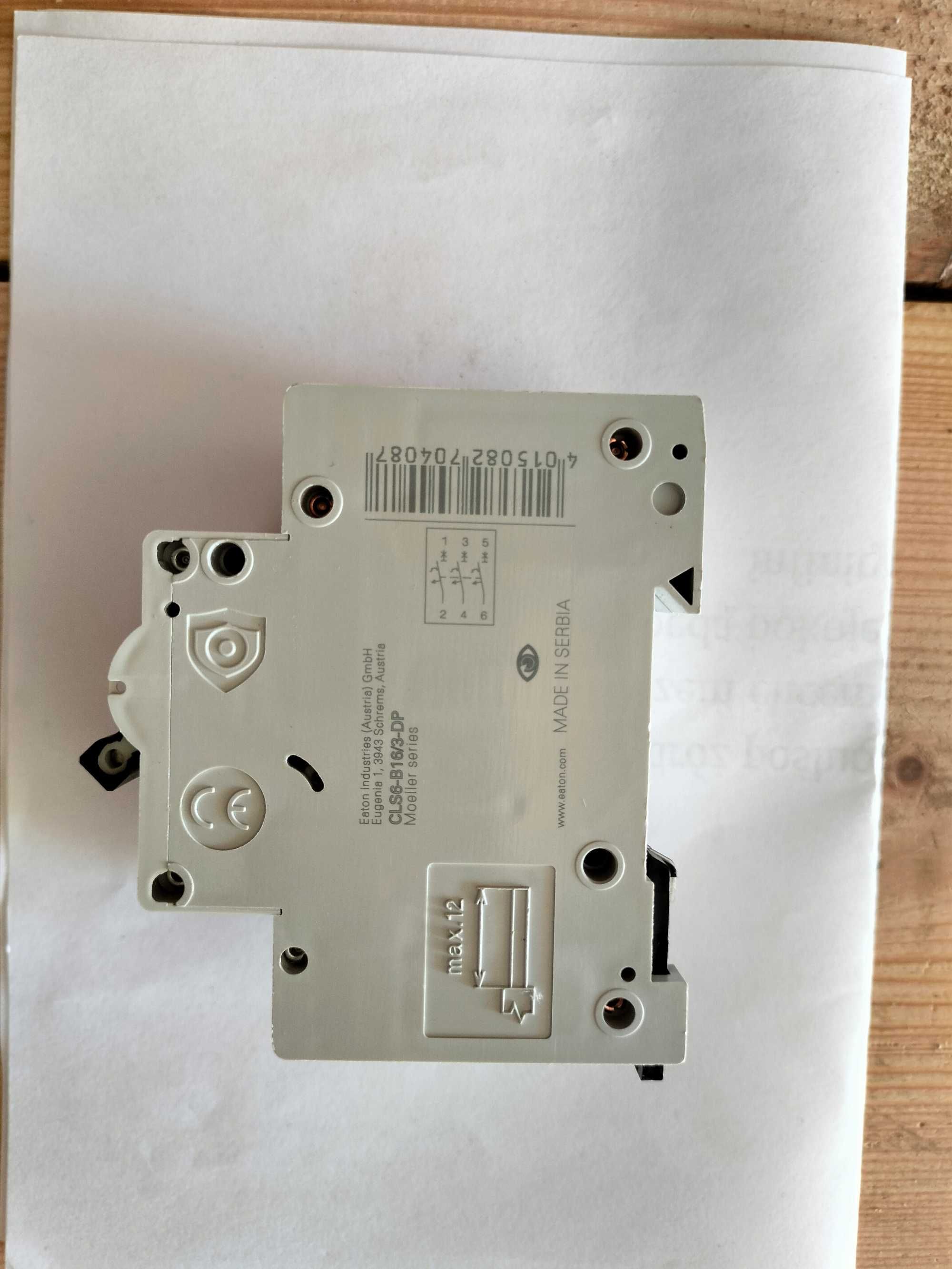 Wyłącznik nadprądowy 3P B 16A 6kA AC CLS6‑B16/3‑DP 270408