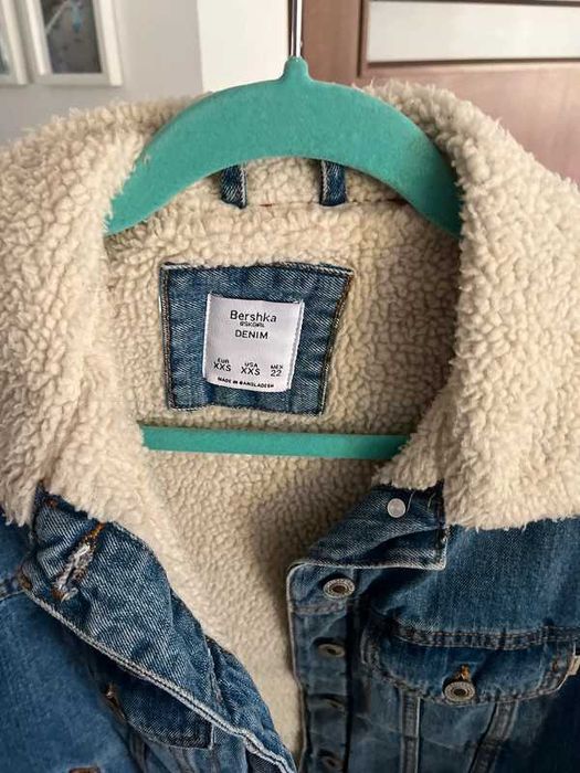 Kurtka z kożuszkiem bershka XXS