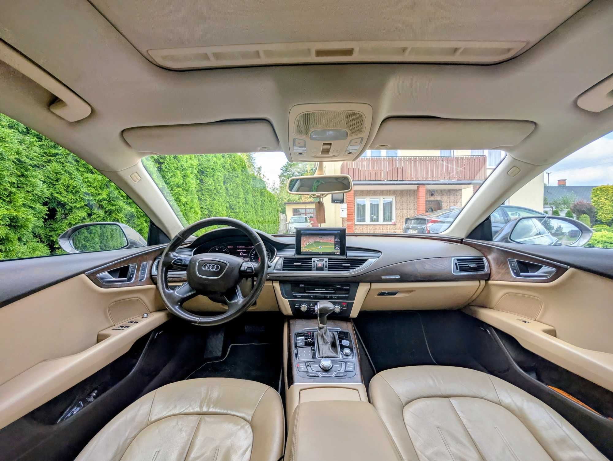 Audi A7 3.0 TDI 245KM Quattro (stały) S-Tronic Skóra beż Alu 19