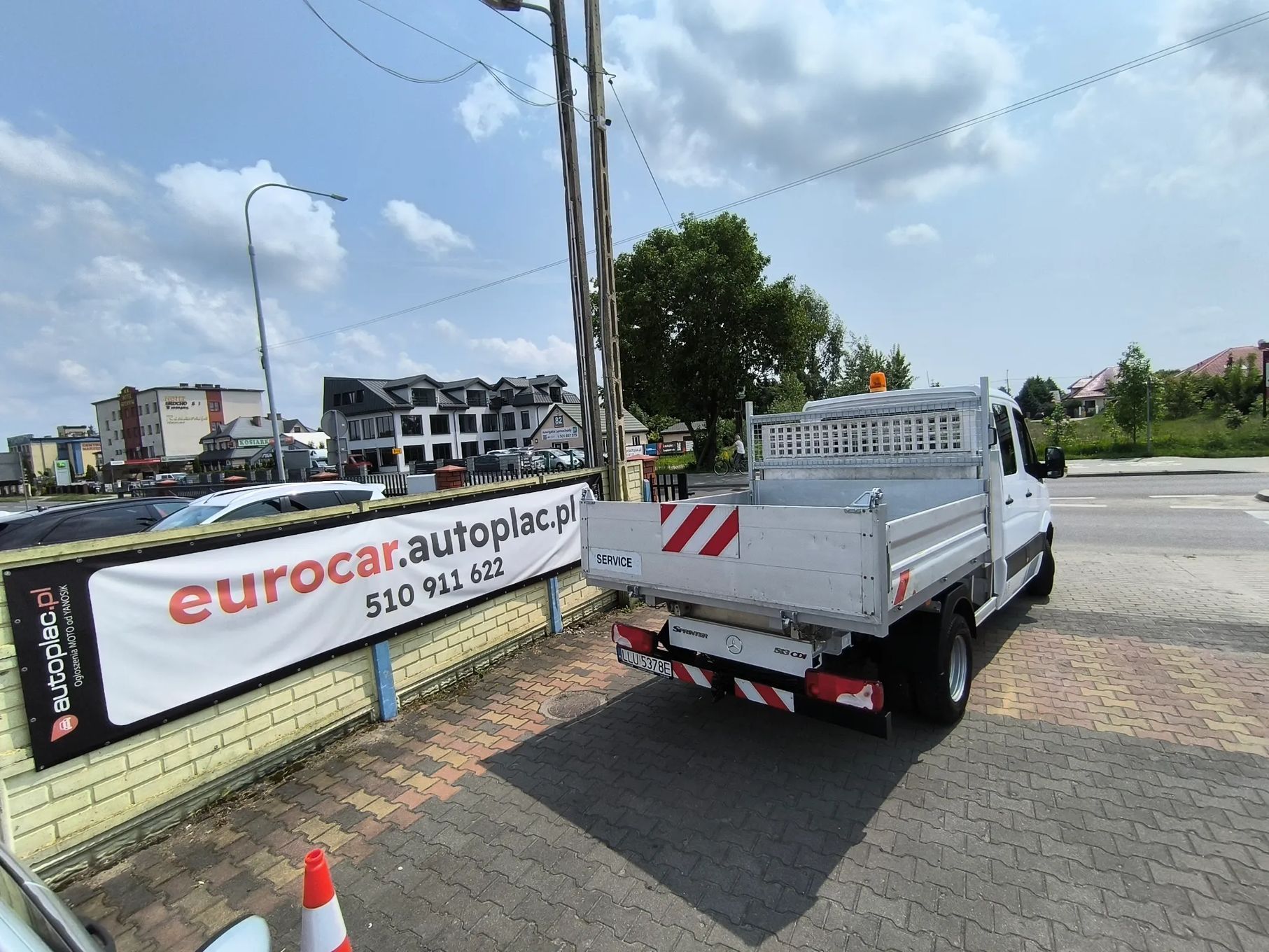 Mercedes-Benz Sprinter Kipper DMC 3.5t  Wywrot Brygadówka 7 osób Klima Bliźniak DMC 3.5t HAK 3.5t