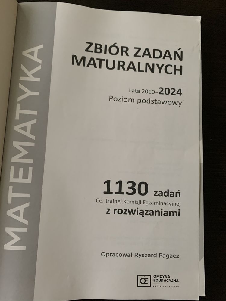 Matematyka. Zbiôr zadań maturalnych. Poziom podstawowy.