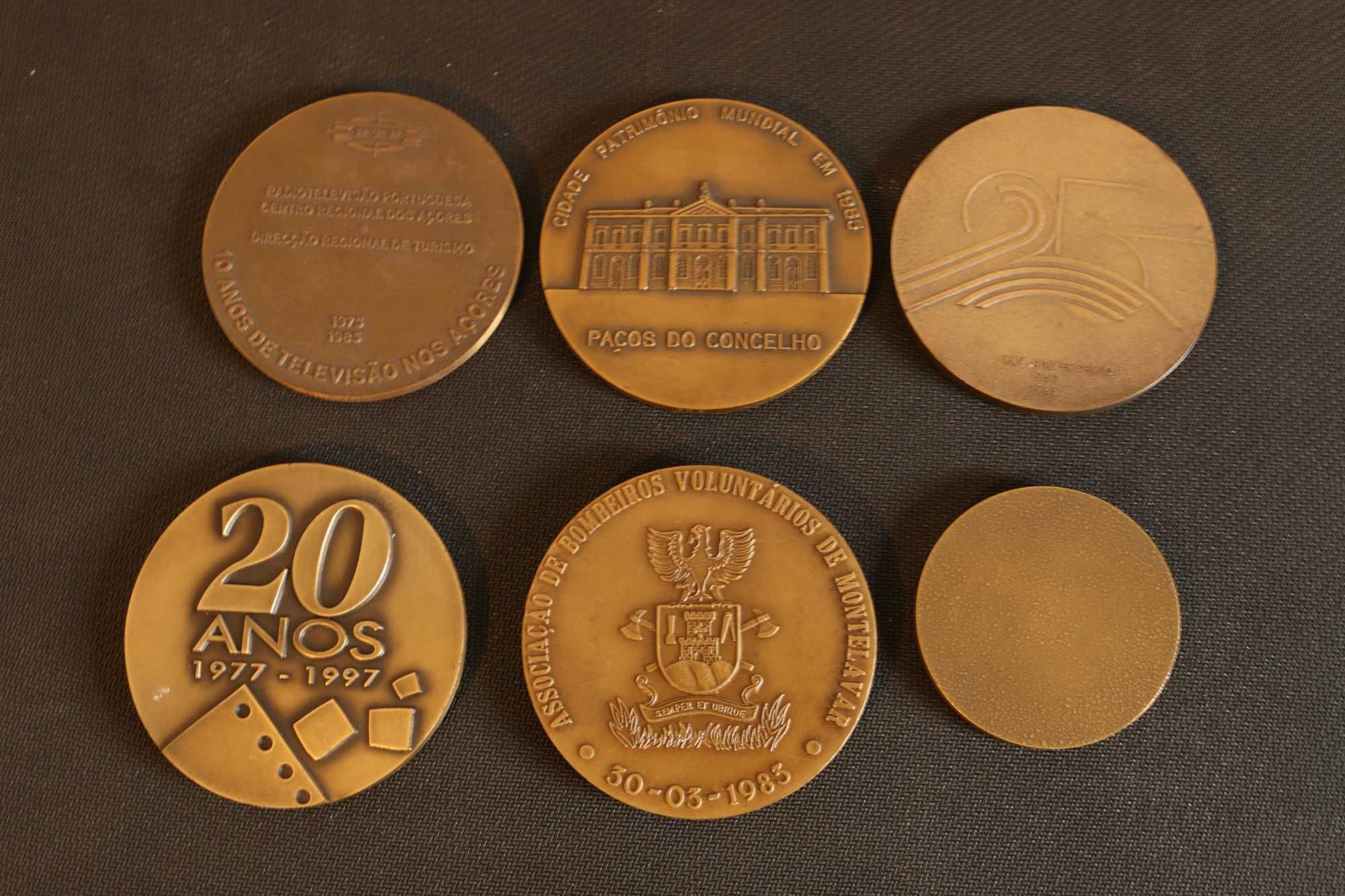 colecção de medalhas de bronze div