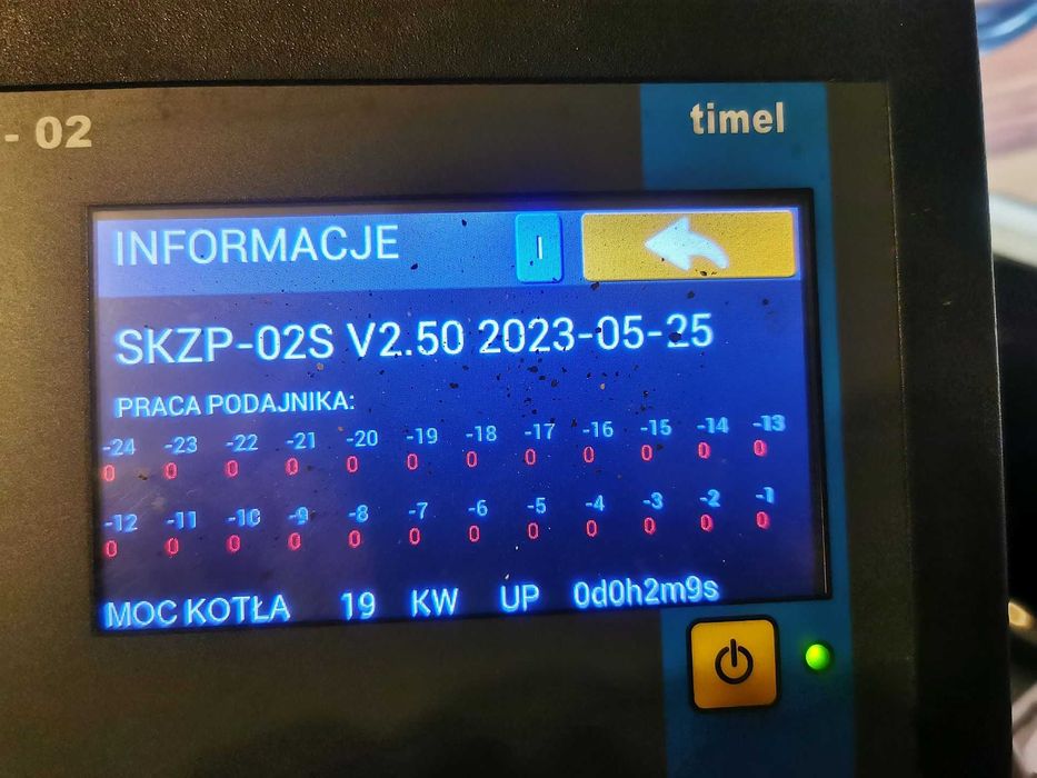 Skzp-02 Sterownik firmy Timel do kotłów na paliwa stałe