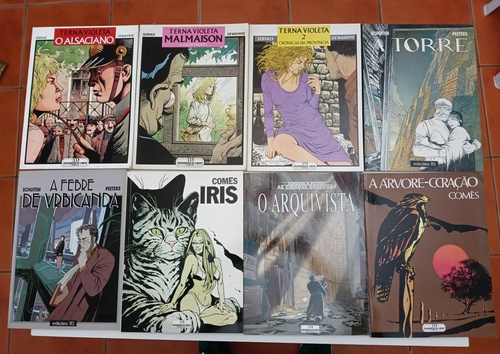 35 Albúns de Schuiten, Blacksad, Gipsy, Peter Pan, Decalogo,e outros