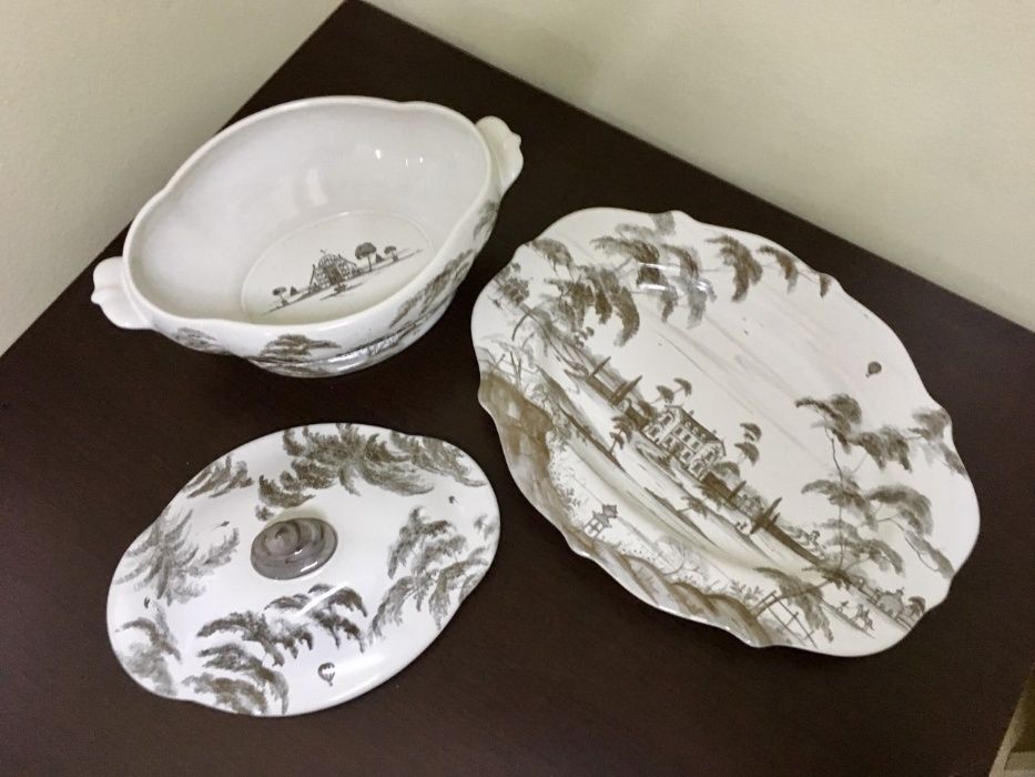 Terrina e prato em porcelana da Juliska
