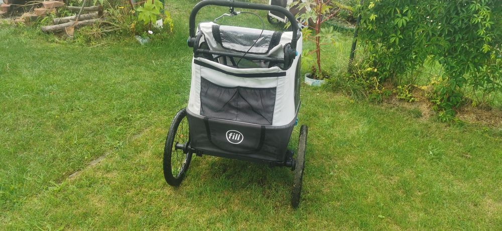 Przyczepka wózek dla 2 dzieciaczków