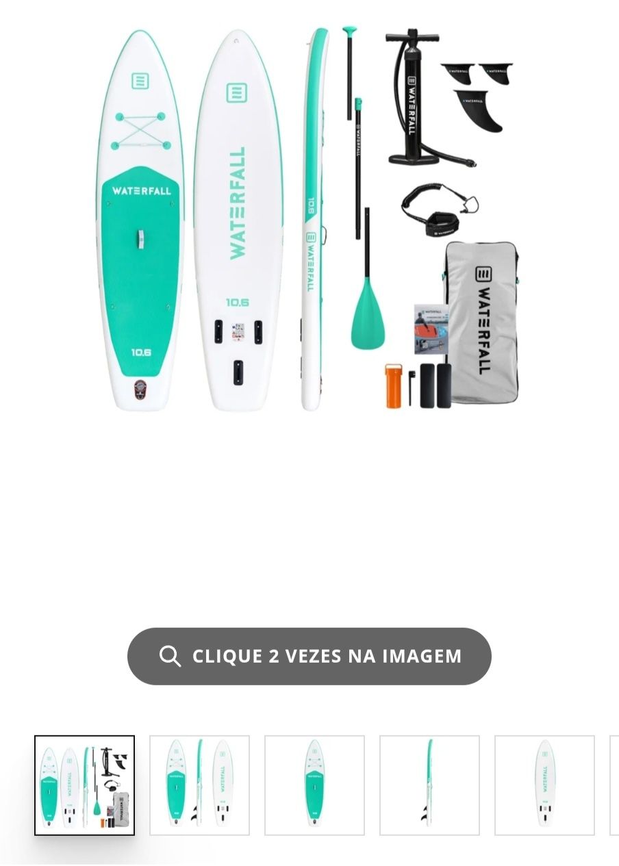 Prancha Paddle SUP Waterfall como nova