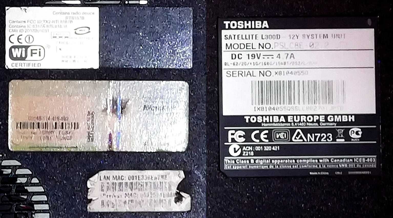Toshiba Satellite L300D