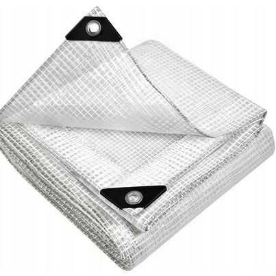 Komolet oczkowana Plandeka przezroczysta zbrojona 100g zestaw 3x5m i 2