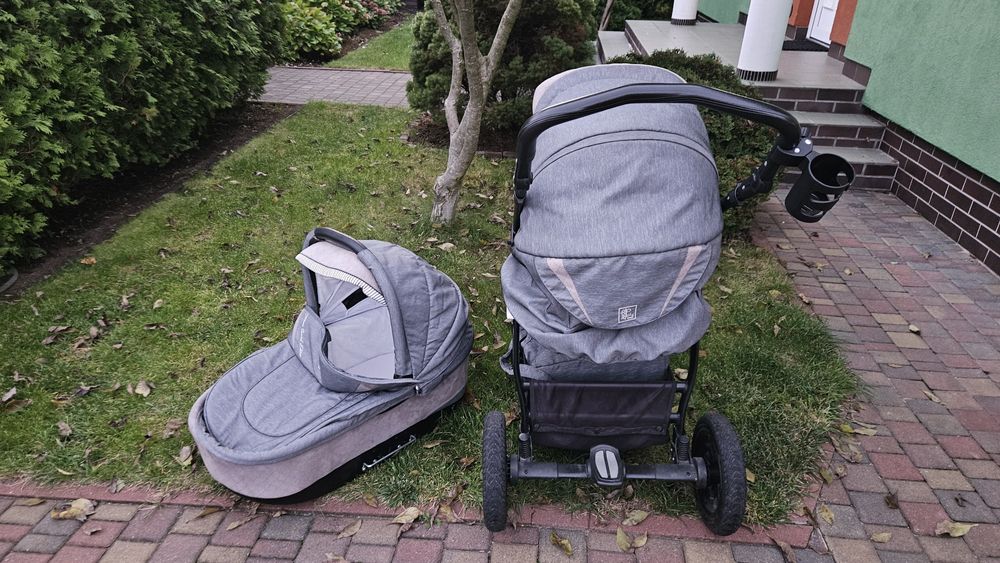 Nowy Wózek spacerowy  gondola dziecięcy Jedo Fyn  alu line 3 w 1  Pozn