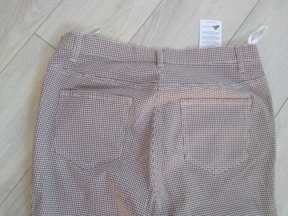 Spodnie w kratkę damskie NOWE