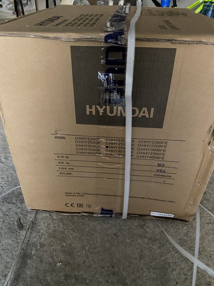 Генератор бензиновий Hyundai HHY3000F 3 кВт новий