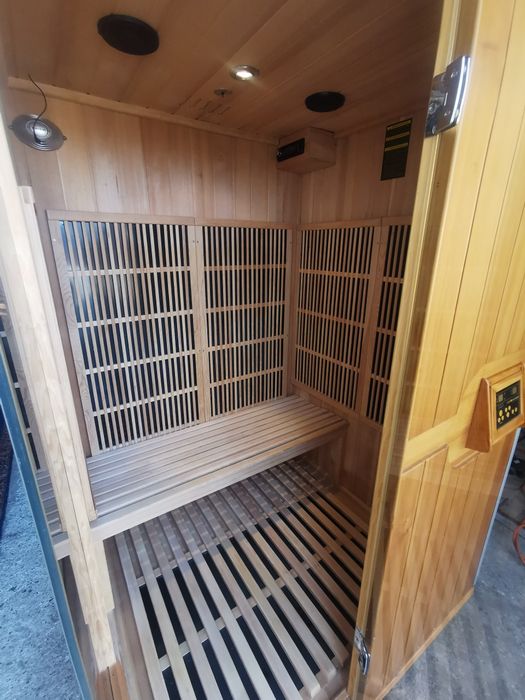 Okazja luksusowa, panoramiczna sauna infrared na podczerwień