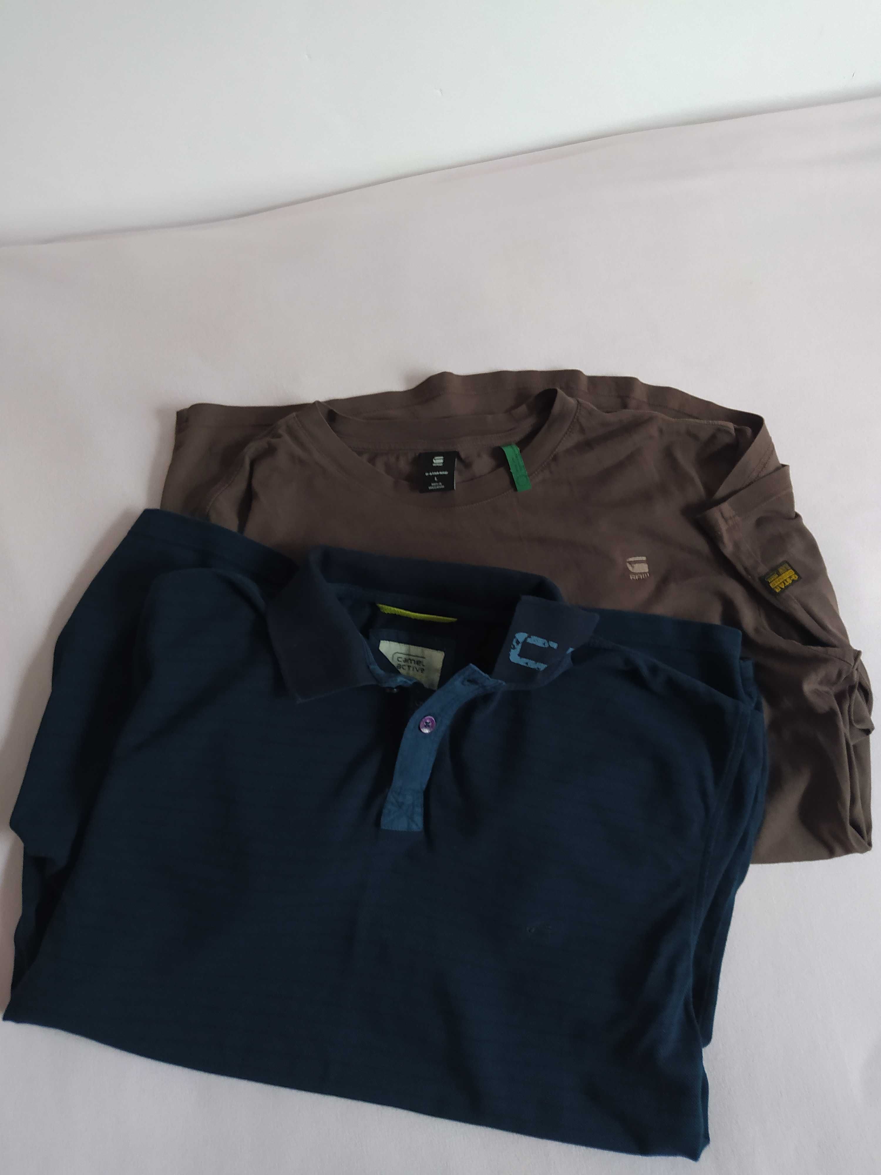 Koszulka polo Camel Active i tshirt G Star Raw r. L/XL