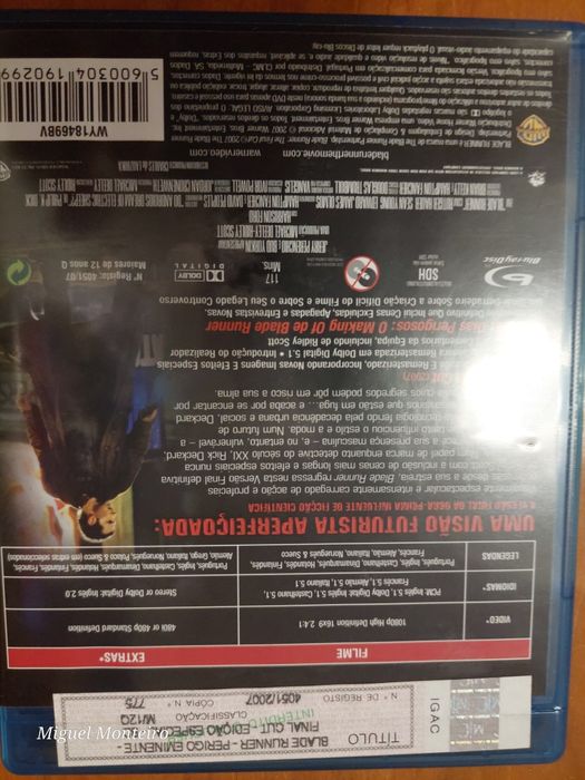 Blade Runner perigo eminente final cut edição 2 discos