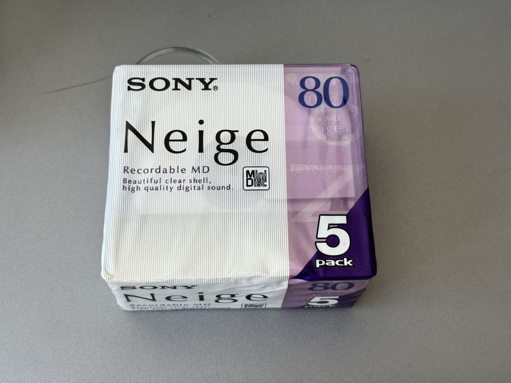 Minidisc Sony Neige 80 nowe 5 szt
