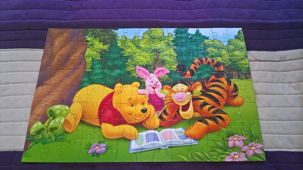 Zestaw puzzli puzzle Trefl 100 elementów *2 5+ Kubuś Puchatek Disney