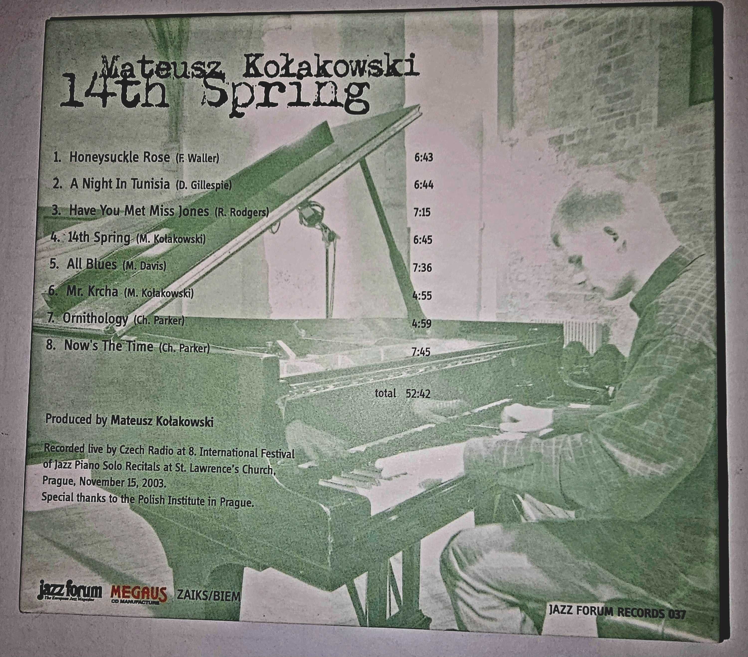 Mateusz Kołakowski - 14th Spring [CD] jazz