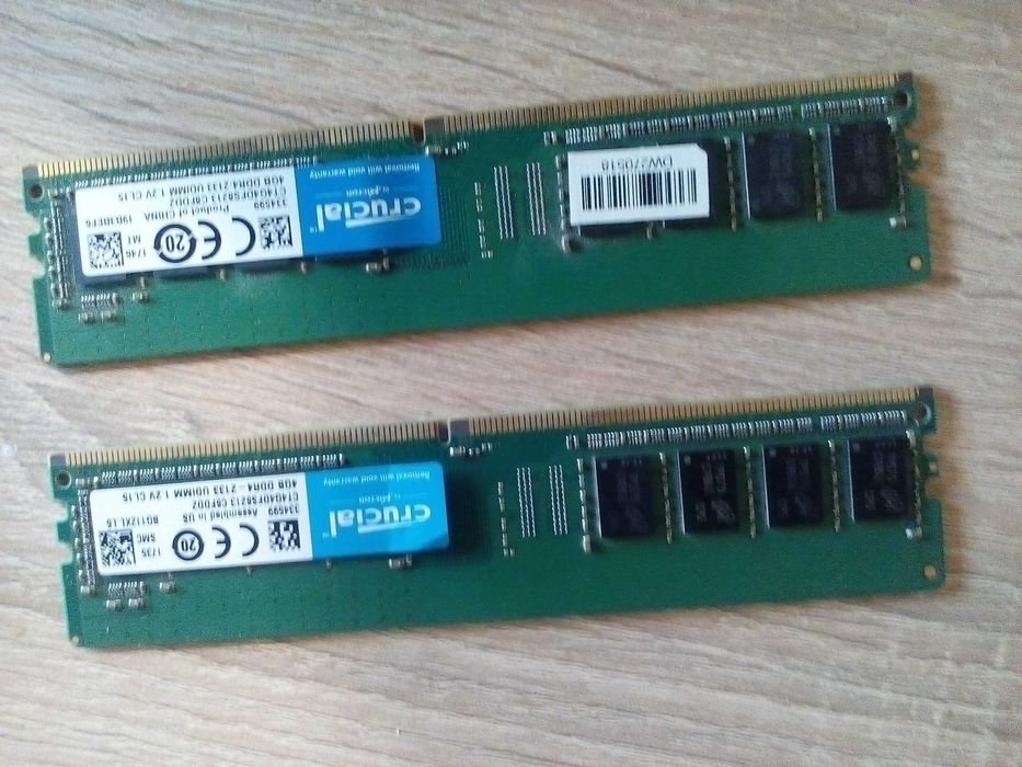 Оперативная память ddr4 crucial 2х4gb