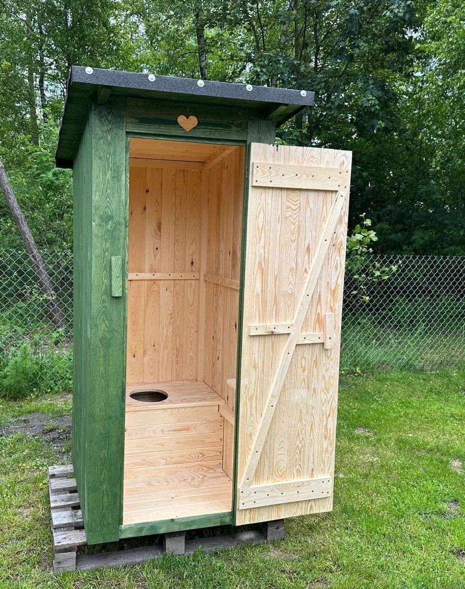Toaleta drewniana przenośna WC szalet kibel toy toy