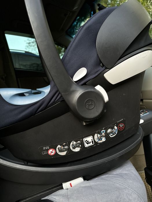 Автолюлька з базою Cybex Aton M i-Size + Izofix Base M - Navy Blue