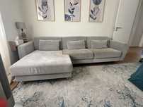 Sofá com chaise long Slatorp Ikea