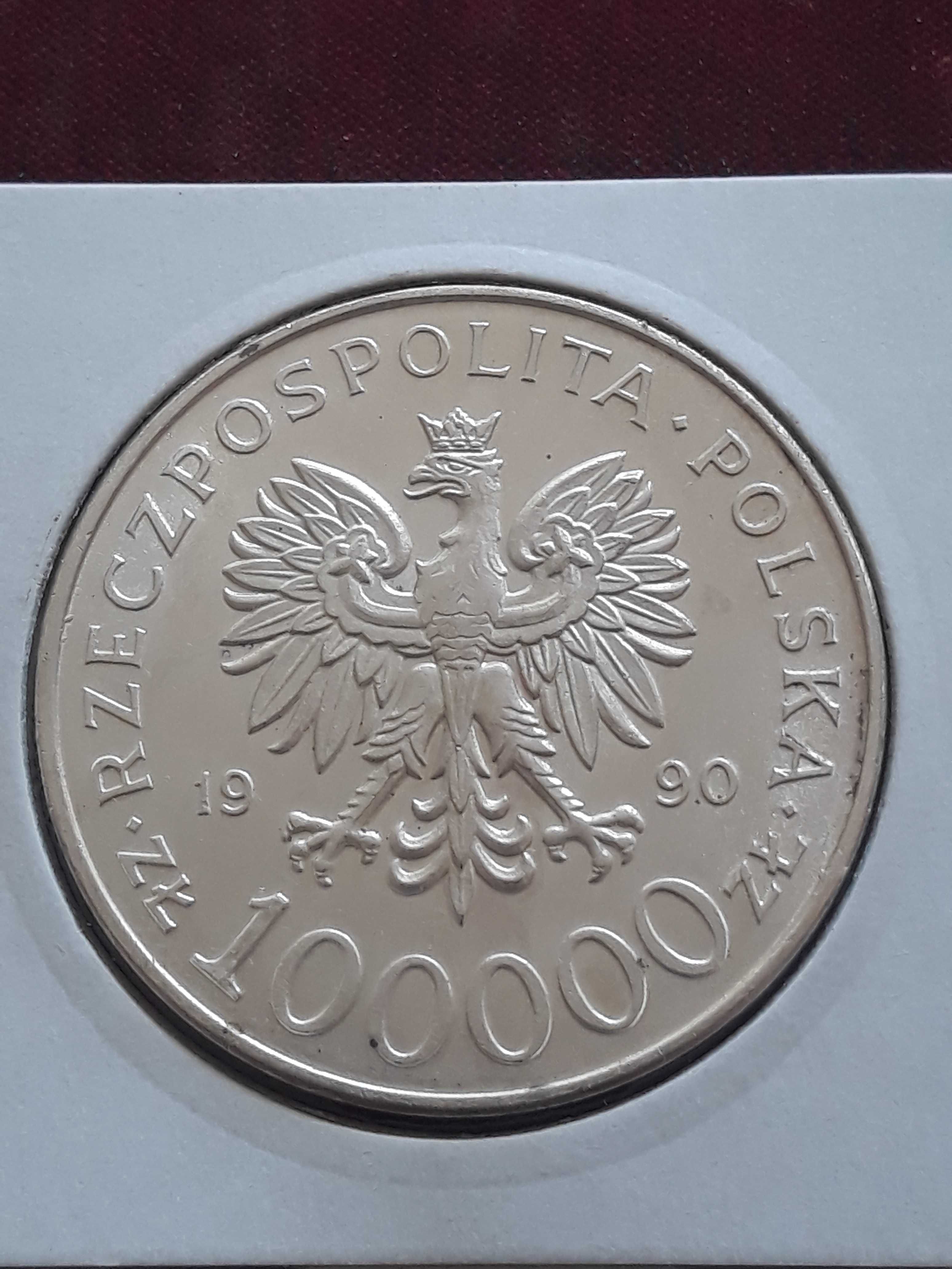 100 000 zł Solidarność 1990 r nr 5 - Typ A