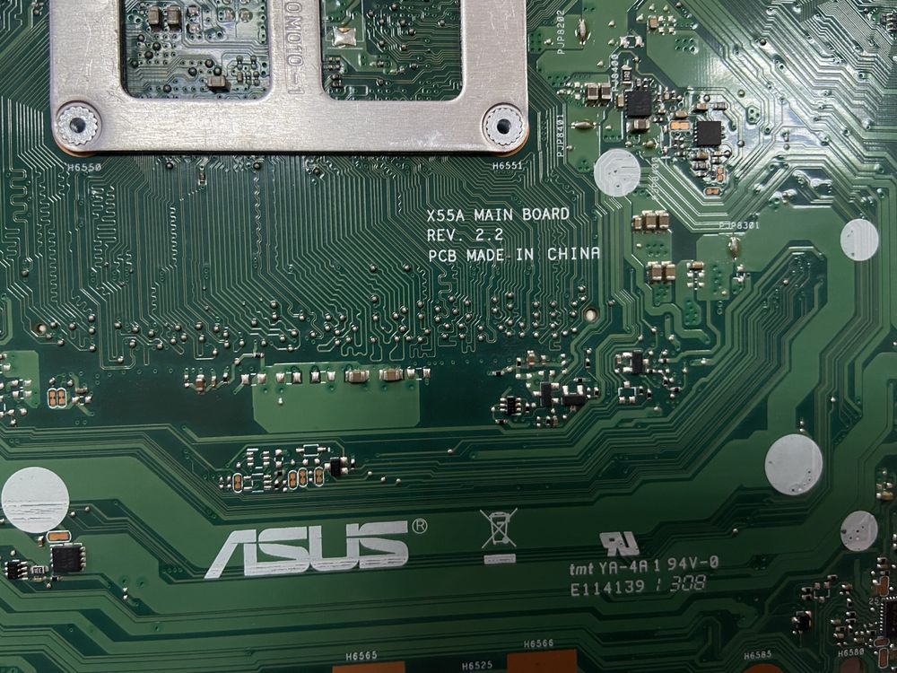 Материнська плата ASUS X55A rev. 2.2 (60-NBHBM1100-F01) |Оригінал|Б/В