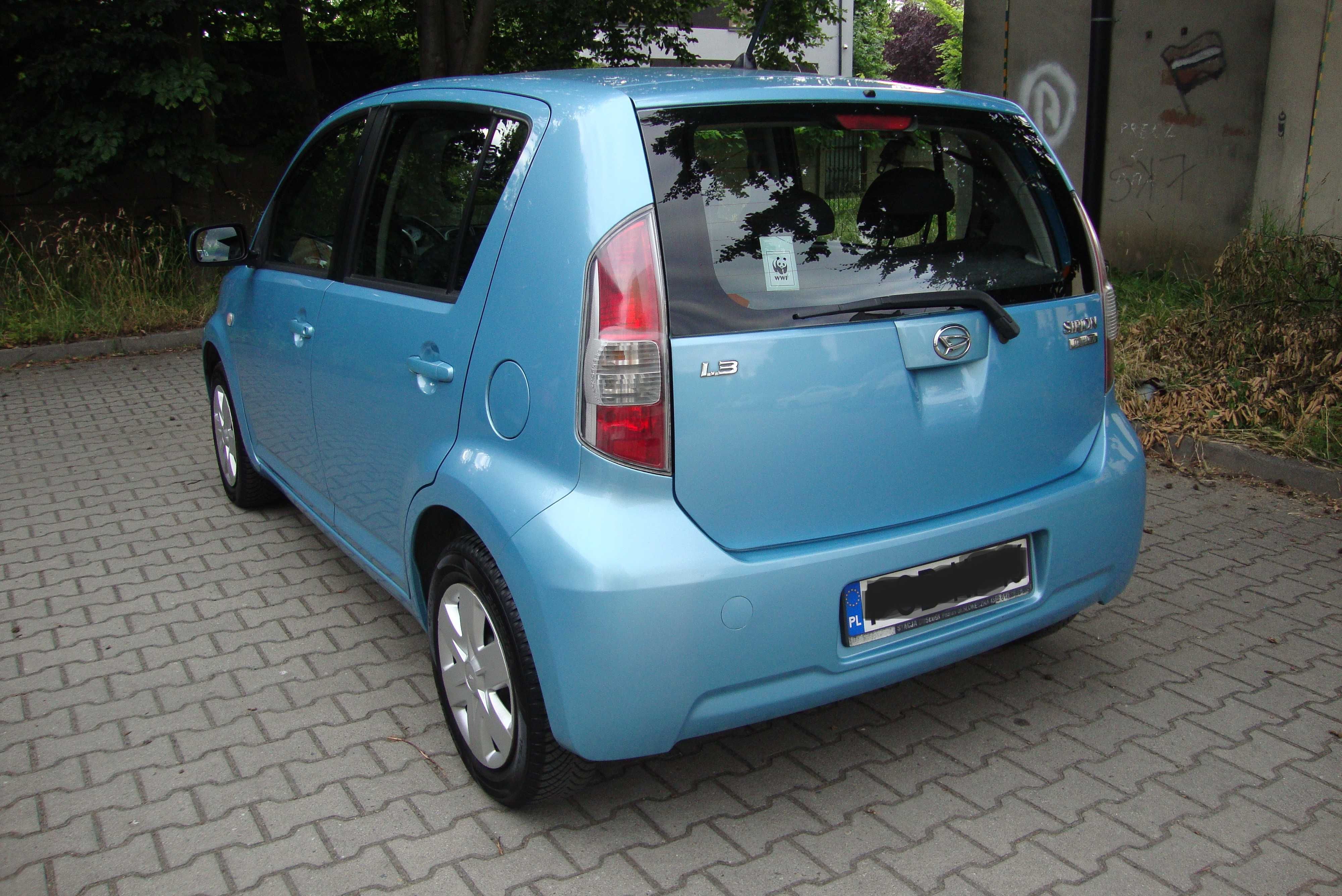 Daihatsu SIRION, benzyna 1,3, 2007r.,SUPER STAN, Możliwa zamian