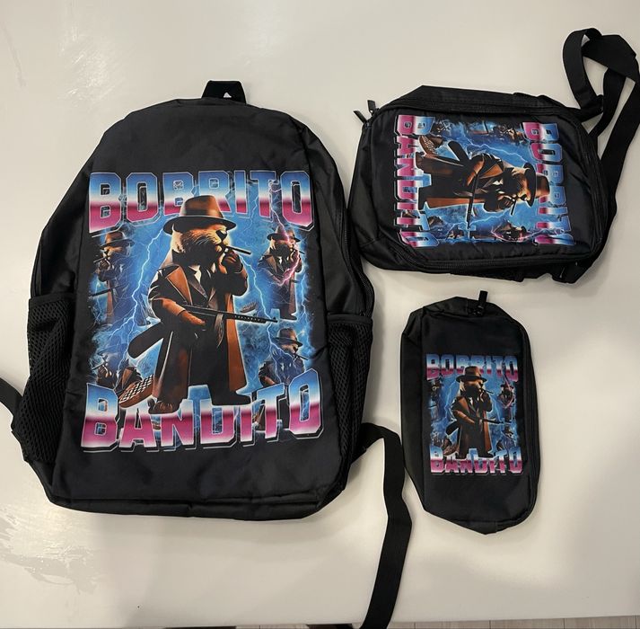 Zestaw Brainrot Bobrito Bandito plecak piórnik torebka NOWY