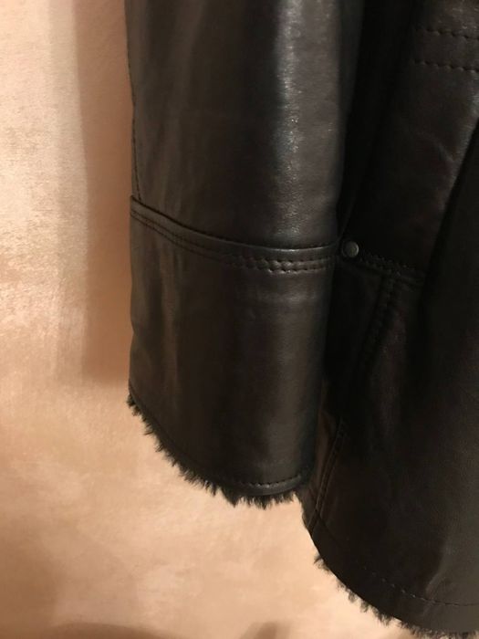 Чоловіча зимова куртка шкіряна