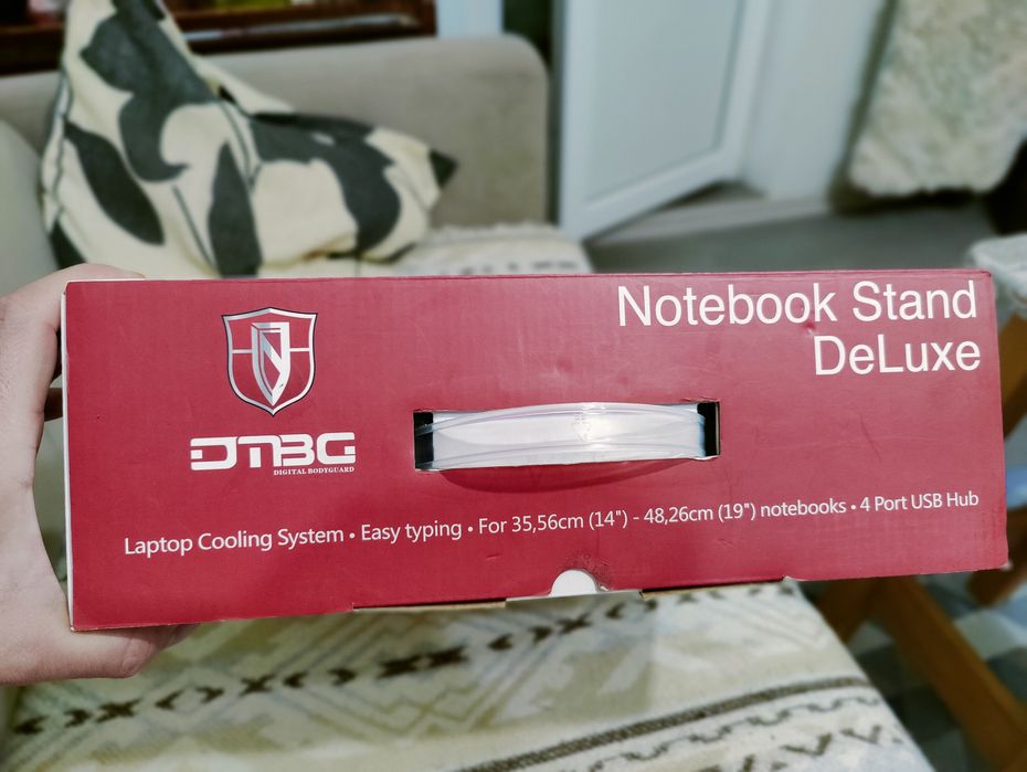 Подставка для ноутбука с вентиляцией и USB хабом DTBG