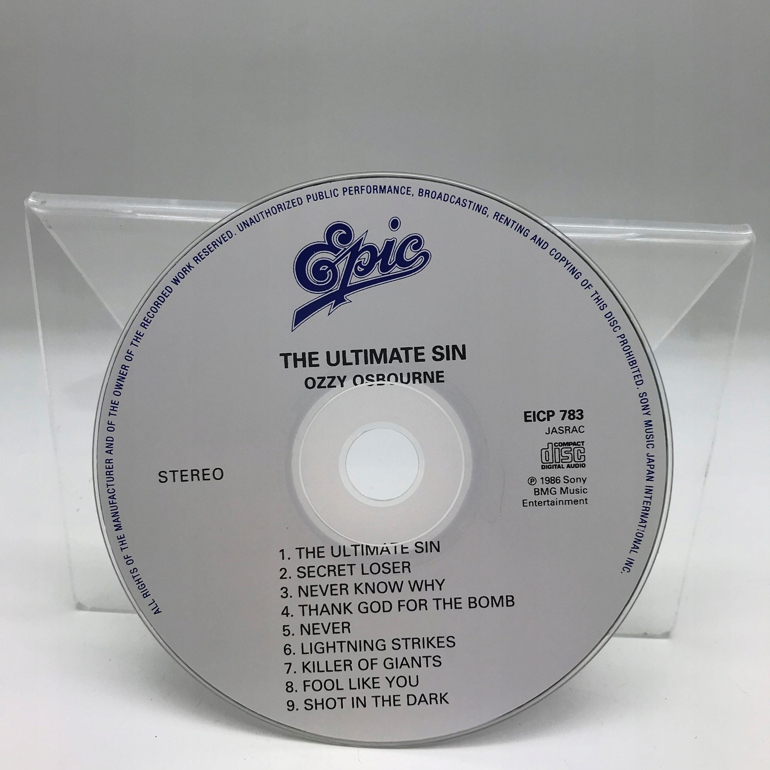 cd - ozzy osbourne - the ultimate sin