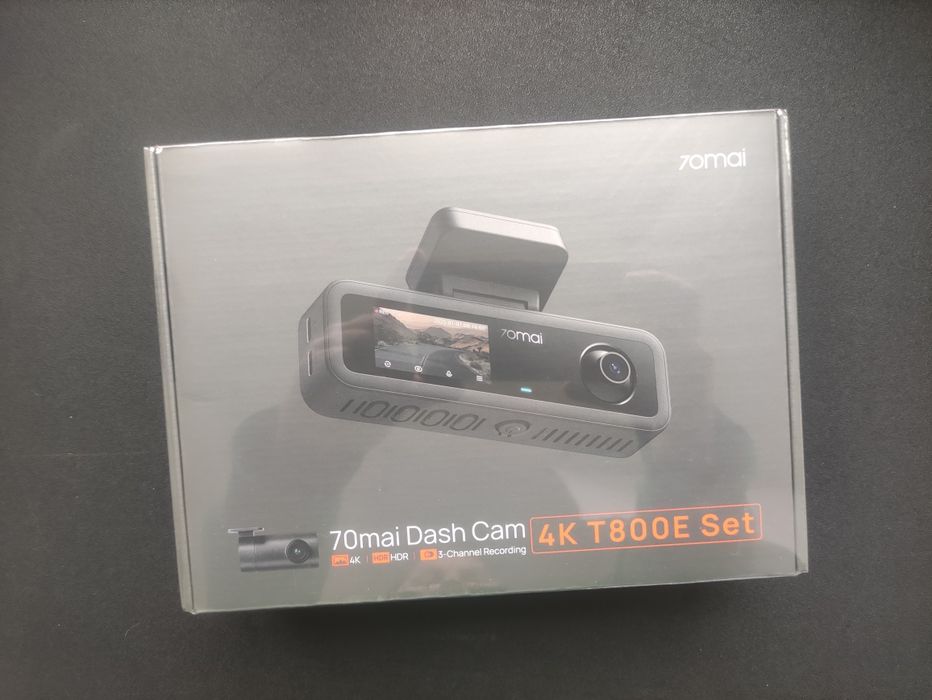 70mai Dash Cam 4K T800e Set + RC21 + microSD 64gb, новий, запакований