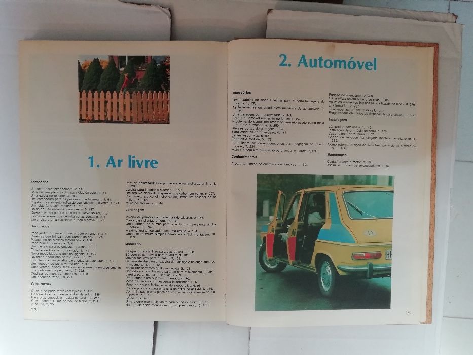 Coleção de livros sobre bricolage