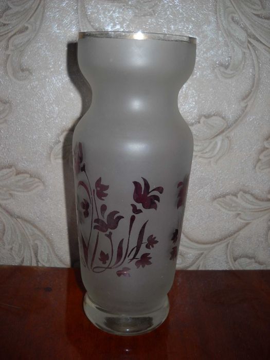 ваза матовое стекло ссср