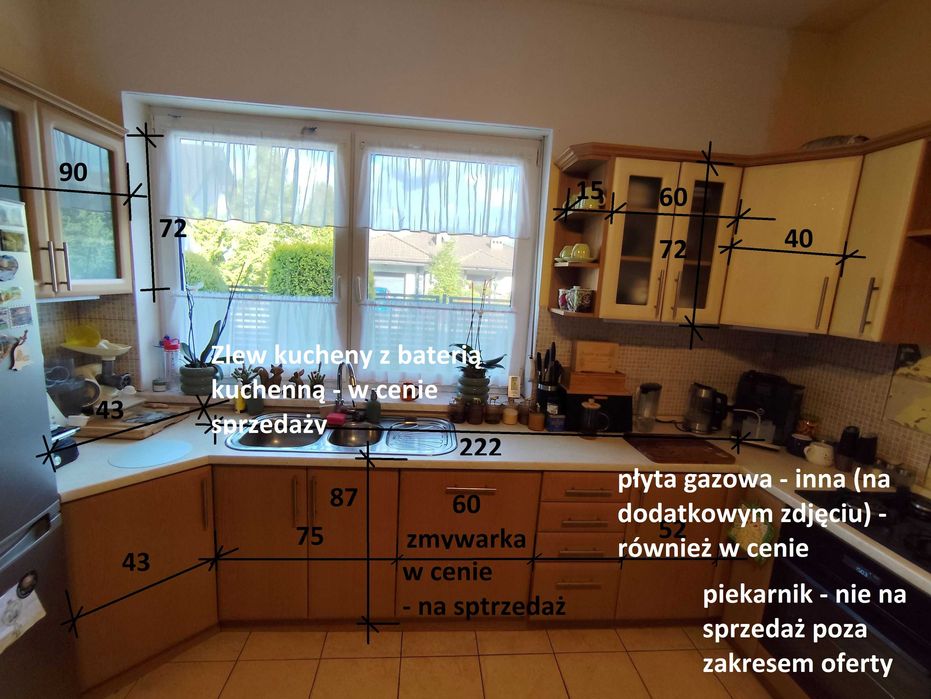 kuchnia na wymiar Zabudowa kuchenna z AGD sprawne - REZERWACJA!!!