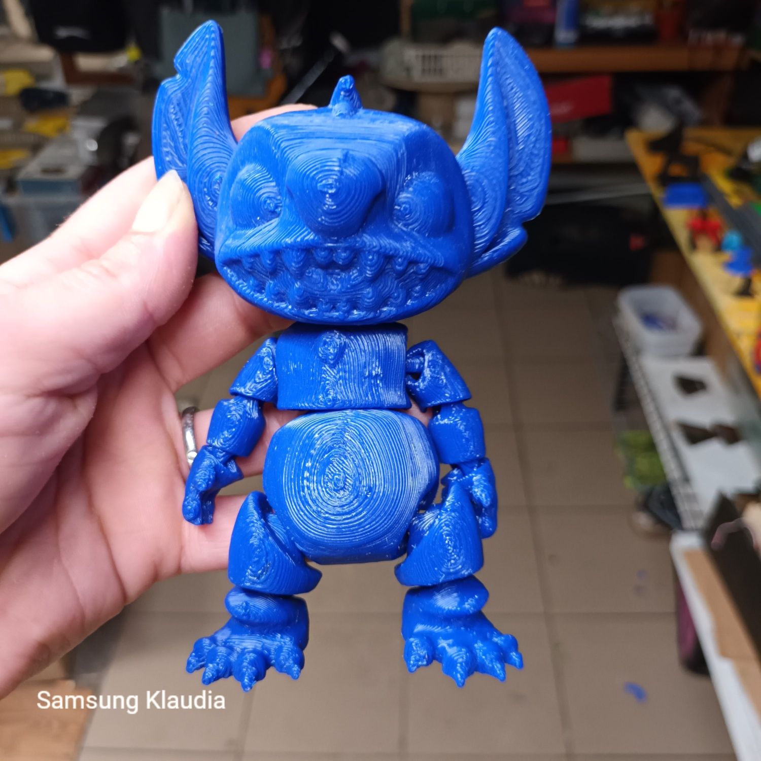 Stich flexi brelok ruchomy duży 15cm zabawka druk 3d